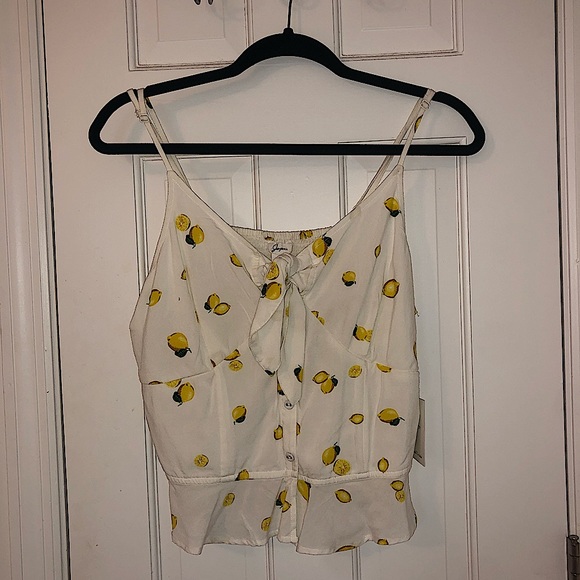 White Lemon Tank Top - NWT - Picture 1 of 1